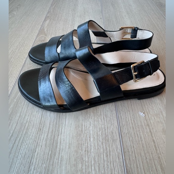 Cole Haan Anela Grand Black Leather Strappy Sandals Sz 7 EUC - Picture 7 of 16
